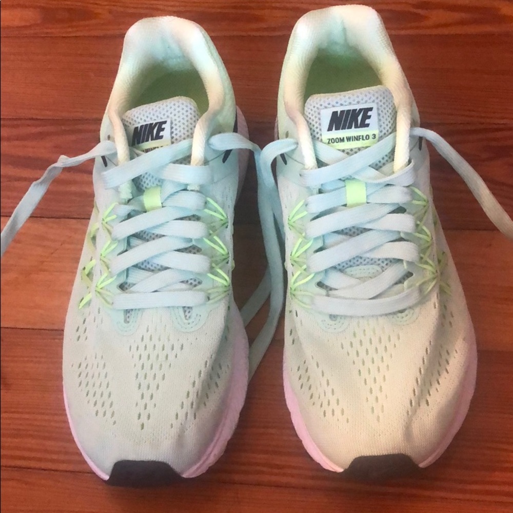 Nike Zoom WonFlow 3 Size 9 New Mint Running Shoes